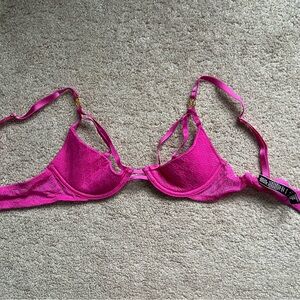 Pink Lace Women's Bra